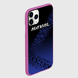 Чехол iPhone 11 Pro матовый Haval, цвет: 3D-фиолетовый — фото 2