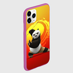 Чехол iPhone 11 Pro матовый Мастер По - Кунг-фу панда, цвет: 3D-фиолетовый — фото 2