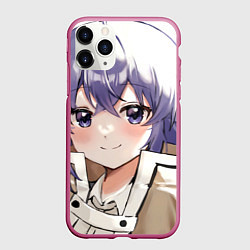 Чехол iPhone 11 Pro матовый Реинкарнация Безработного Roxy, цвет: 3D-малиновый