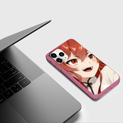 Чехол iPhone 11 Pro матовый Реинкарнация Безработного Eris cute, цвет: 3D-малиновый — фото 2