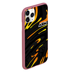 Чехол iPhone 11 Pro матовый KTM - orange liquid, цвет: 3D-малиновый — фото 2