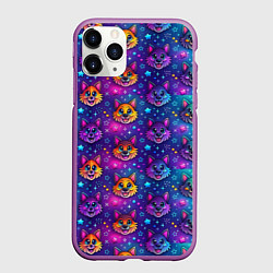 Чехол iPhone 11 Pro матовый Furry anime face, цвет: 3D-фиолетовый