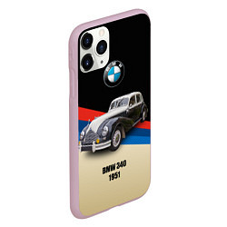 Чехол iPhone 11 Pro матовый Винтажный автомобиль BMW 340, цвет: 3D-розовый — фото 2