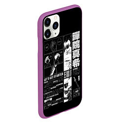Чехол iPhone 11 Pro матовый История Маки - Магическая битва, цвет: 3D-фиолетовый — фото 2