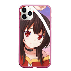 Чехол iPhone 11 Pro матовый Konosuba Мэгумин cute, цвет: 3D-малиновый