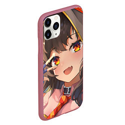 Чехол iPhone 11 Pro матовый Konosuba Мэгумин cute, цвет: 3D-малиновый — фото 2