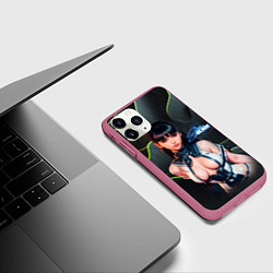 Чехол iPhone 11 Pro матовый Stellar Blade Eve откровенный наряд, цвет: 3D-малиновый — фото 2