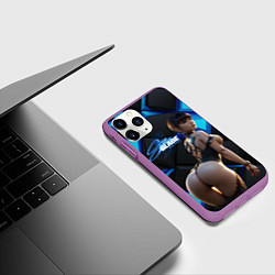 Чехол iPhone 11 Pro матовый Stellar Blade Eve пышные формы, цвет: 3D-фиолетовый — фото 2