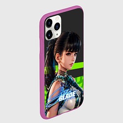 Чехол iPhone 11 Pro матовый Stellar Blade Eve яркий зеленый, цвет: 3D-фиолетовый — фото 2