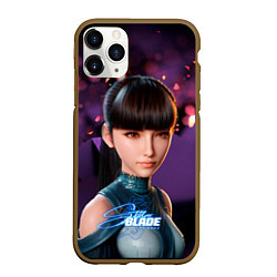 Чехол iPhone 11 Pro матовый Stellar Blade Eve purple, цвет: 3D-коричневый