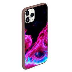 Чехол iPhone 11 Pro матовый Розовый густой туман - inferno pink, цвет: 3D-коричневый — фото 2