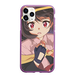 Чехол iPhone 11 Pro матовый Konosuba Мэгумин cute, цвет: 3D-фиолетовый