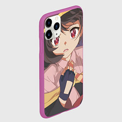 Чехол iPhone 11 Pro матовый Konosuba Мэгумин cute, цвет: 3D-фиолетовый — фото 2