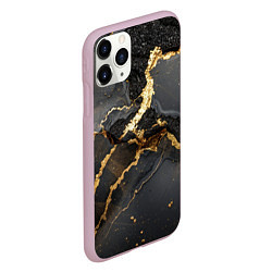 Чехол iPhone 11 Pro матовый Золото и черный агат, цвет: 3D-розовый — фото 2