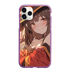 Чехол iPhone 11 Pro матовый Konosuba Мэгумин милая, цвет: 3D-фиолетовый