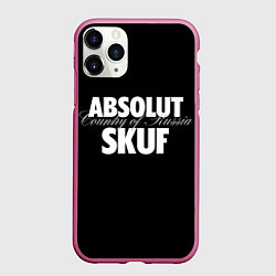 Чехол iPhone 11 Pro матовый Skuf absolut, цвет: 3D-малиновый