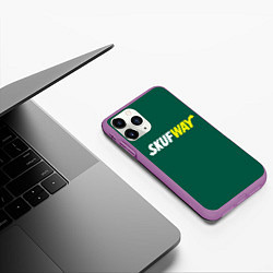 Чехол iPhone 11 Pro матовый Skuf - way, цвет: 3D-фиолетовый — фото 2