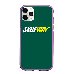 Чехол iPhone 11 Pro матовый Skuf - way, цвет: 3D-фиолетовый