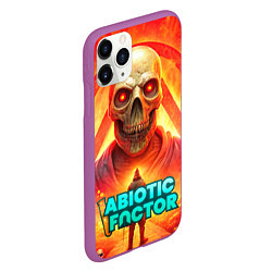 Чехол iPhone 11 Pro матовый Abiotic Factor horror skull, цвет: 3D-фиолетовый — фото 2