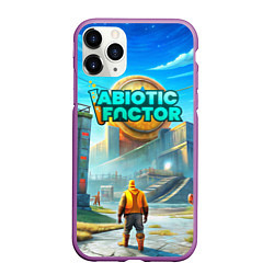 Чехол iPhone 11 Pro матовый Abiotic Factor атомный завод, цвет: 3D-фиолетовый