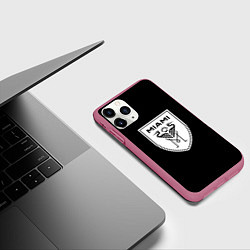 Чехол iPhone 11 Pro матовый Inter fc club, цвет: 3D-малиновый — фото 2