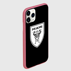 Чехол iPhone 11 Pro матовый Inter fc club, цвет: 3D-малиновый — фото 2