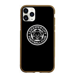 Чехол iPhone 11 Pro матовый Leicester City fc club, цвет: 3D-коричневый