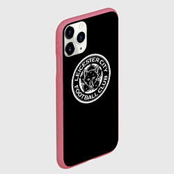 Чехол iPhone 11 Pro матовый Leicester City fc club, цвет: 3D-малиновый — фото 2