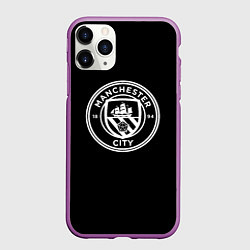 Чехол iPhone 11 Pro матовый Манчестер сити клуб, цвет: 3D-фиолетовый