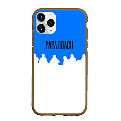 Чехол iPhone 11 Pro матовый Papa Roach rock bend, цвет: 3D-коричневый