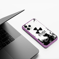 Чехол iPhone 11 Pro матовый Stalker fire steel, цвет: 3D-фиолетовый — фото 2