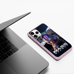 Чехол iPhone 11 Pro матовый Mass Effect ТалиЗора, цвет: 3D-розовый — фото 2