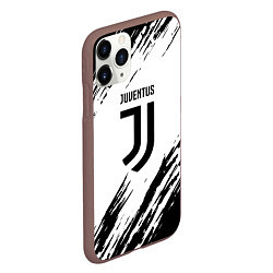 Чехол iPhone 11 Pro матовый Juventus краски, цвет: 3D-коричневый — фото 2