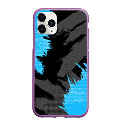 Чехол iPhone 11 Pro матовый Extreme blue, цвет: 3D-фиолетовый