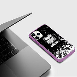 Чехол iPhone 11 Pro матовый Rainbow six стелс лого краски, цвет: 3D-фиолетовый — фото 2