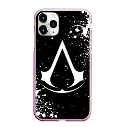 Чехол iPhone 11 Pro матовый White logo of assasin, цвет: 3D-розовый