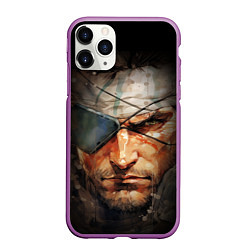 Чехол iPhone 11 Pro матовый Metal gear Venom Snake, цвет: 3D-фиолетовый