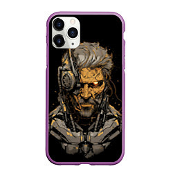 Чехол iPhone 11 Pro матовый Venom Snake Metal gear game, цвет: 3D-фиолетовый