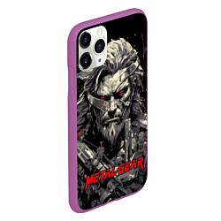 Чехол iPhone 11 Pro матовый Venom Snake Metal gear game, цвет: 3D-фиолетовый — фото 2