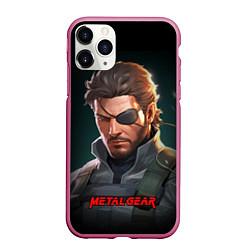 Чехол iPhone 11 Pro матовый Веном Снейк из игры Metal gear, цвет: 3D-малиновый