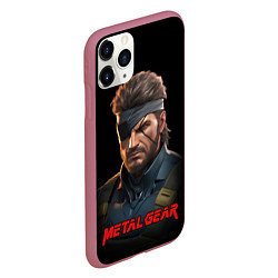 Чехол iPhone 11 Pro матовый Веном Снейк из игры Metal gear, цвет: 3D-малиновый — фото 2