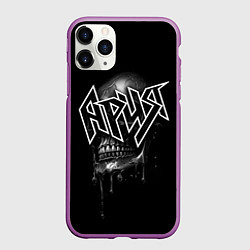Чехол iPhone 11 Pro матовый Ария - рок, цвет: 3D-фиолетовый