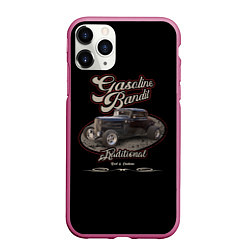 Чехол iPhone 11 Pro матовый Хотрод Gasoline bandit, цвет: 3D-малиновый