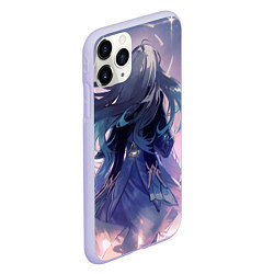 Чехол iPhone 11 Pro матовый Honkai Star Rail Firefly smile, цвет: 3D-светло-сиреневый — фото 2