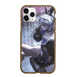 Чехол iPhone 11 Pro матовый Honkai Star Rail Silver Wolf