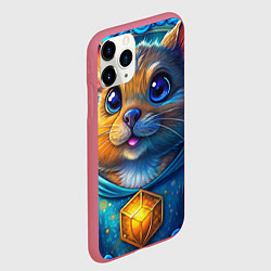 Чехол iPhone 11 Pro матовый Криптовалютный хомяк, цвет: 3D-малиновый — фото 2
