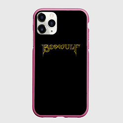 Чехол iPhone 11 Pro матовый Beowulf logo, цвет: 3D-малиновый