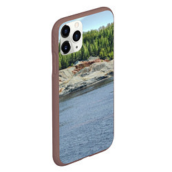 Чехол iPhone 11 Pro матовый Троицко-байновское месторождение глины, цвет: 3D-коричневый — фото 2