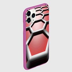 Чехол iPhone 11 Pro матовый Броня робота, цвет: 3D-фиолетовый — фото 2