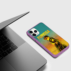 Чехол iPhone 11 Pro матовый Mad Max - Furiosa, цвет: 3D-фиолетовый — фото 2